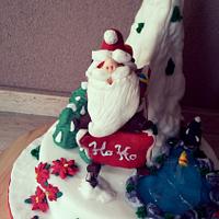 Gravity Christmas cake