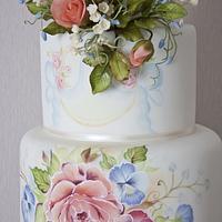 My wedding cake entry for Cake International 2014 - Gold award and best of Class