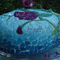 Mosaic Anniversary Cake