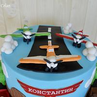 cake plane and mcqueen