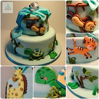 Jungle themed Cake
