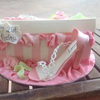 Shoe box cake