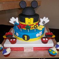 BAPTISM CAKE "Mickey Mouse"