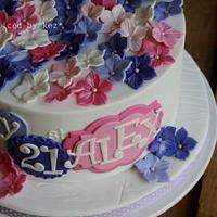 Pretty 21st Cake :)