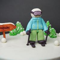 Winter Ski Cake