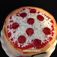 Pizza, Cake
