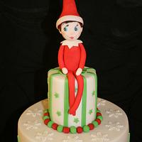 Our Elf on the (cake) Shelf.... - Decorated Cake by Judy - CakesDecor