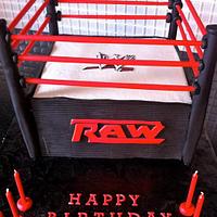 WWE wrestling ring cake
