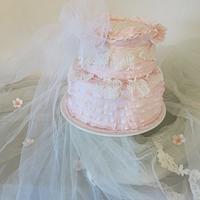 Elegant dress cake