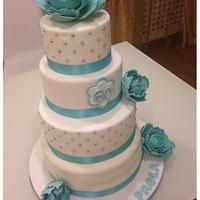 Tiffany & peony cake
