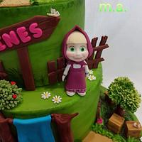 Masha and the bear cake