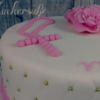 Pink Communion Cake