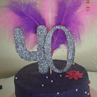 pink purple polka dot cake,,,