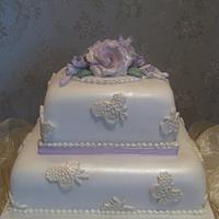 Lilac Lace & Roses