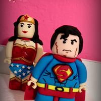 Superheroes Lego Cake