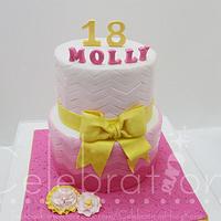 18th Birthday girly cake