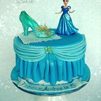 New Cinderella Glass Slipper Cake