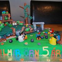 Angry Birds Birthday cake