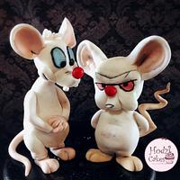 Pinky & Brain Cake toppers🐭🐭