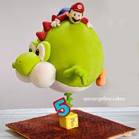 Mario Bros. and Yoshi Cake!