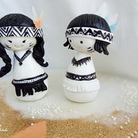 little indian twins cake