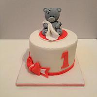 Tatty Teddy first birthday cake