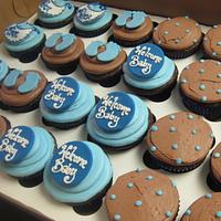 Baby Boy Cupcakes 