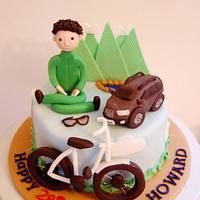 mountain bike birthday cake
