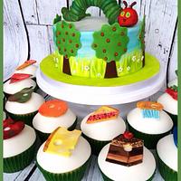Hungry Caterpillar Cake & Cupcakes