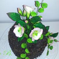 Lisianthus cake