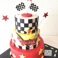 McQueen 'Cars' Theme Cake - Cake by morningglorycakes - CakesDecor