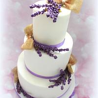 Wedding cake - lavender