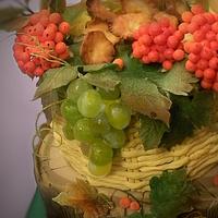 Cake "Autumn basket"