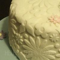 Lace Textured Birthday cake