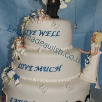 'Fishing' Wedding Cake