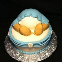 Baby Bottom Baby Shower Cake