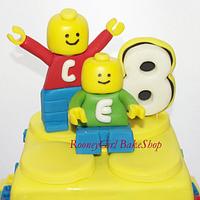 Lego Birthday Cake for Twin Boys