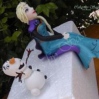 Princess Elsa and Olaf Toppers