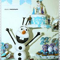 Olaf 3d cake 💖💖