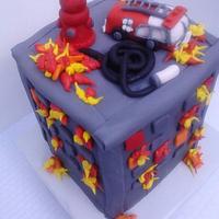 House on Fire Cake