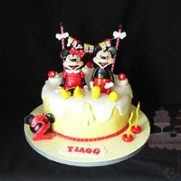 Mickey and Minnie Cake