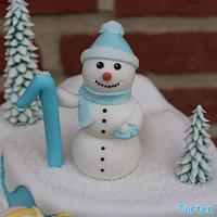 My little Snowman Cake ⛄☃️❄