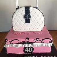 Chanel 40th themed cake