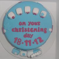 Train Christening cake