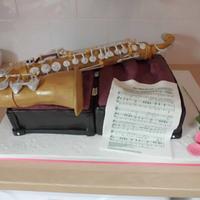 saxophone cake