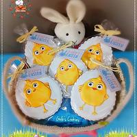Easter chicks cookies