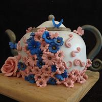 Floral Teapot Cake