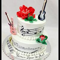 Music themed cake