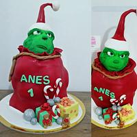 The Grinch cake