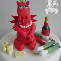 Welsh Dragon Topper (Dylis the Dragon)